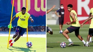 En verano se planteó un doble trueque Barça-City: Dembélé y Araujo por Sterling y Laporte