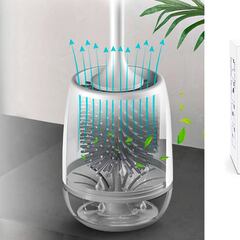 Esta escobilla de silicona para el baño limpia sin absorber olores