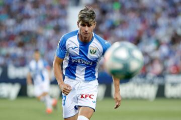 Avilés, durante un Leganés - Atlético de Madrid de Primera División. 