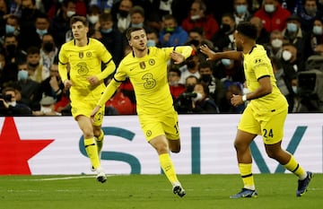 0-1. Mason Mount celebra el primer gol.