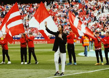 Virginia Torrecilla se despidió de la afición del Atlético de Madrid. 