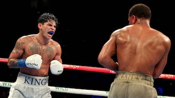 Ryan García y Devin Haney en un combate en Brooklyn.