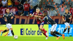 Daniel Torres durante un partido de Liga BetPlay con Independiente Medellín.