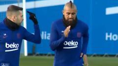 En medio de la tormenta: así volvió Vidal a las prácticas