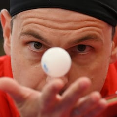 Máxima concentración en el tenis de mesa