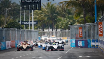 Carrera de la Fórmula E en Sanya, China, en 2019.