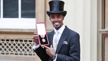 Isabel II distingue a Mo Farah como Caballero del Imperio Británico
