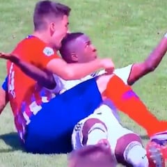 Intento de mordisco a Vinicius por parte del capitán del Atleti B