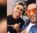 El amistoso encuentro entre Soteldo y el reggaetonero Chyno