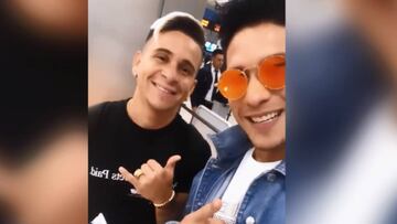 El amistoso encuentro entre Soteldo y el reggaetonero Chyno