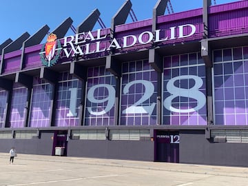 Exteriores del José Zorrilla, estadio del Real Valladolid, reformados.