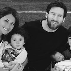 Messi presenta a su familia al completo en Pascua