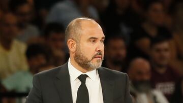 El entrenador del Real Madrid, Chus Matero, habla en la previa del debut de su equipo en la Liga Endesa 2022-23. Los blancos visitarán al Girona.