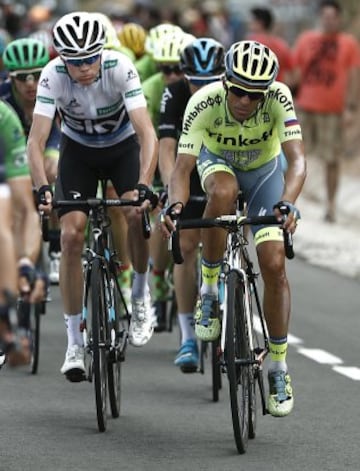 Chris Froome y Alberto Contador.