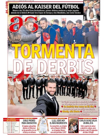 Las portadas de AS de enero