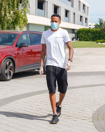 Militao durante las pruebas médicas realizadas esta mañana en la Ciudad Deportiva del Real Madrid. 