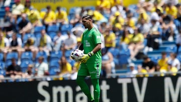 Valles, en un partido con Las Palmas.