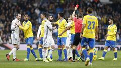 La expulsión de Bale, el penalti de Ramos, los goles, todo en las imágenes del Real Madrid-Las Palmas