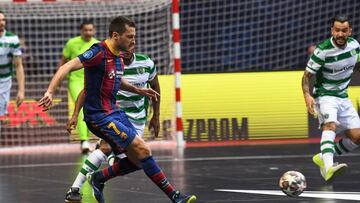 Dyego, en la final de Champions frente al Sporting.