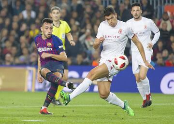 1-0. Munir marcó el primer gol.