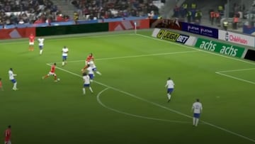 Osorio anota su primer gol en la Roja y enloquece a los franceses: ¡así le pegó desde fuera del área!