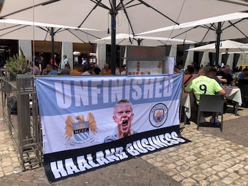 City fans in Madrid's Plaza Mayor believe that Haaland can be the difference-maker.