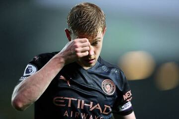 Predicting problems | Kevin De Bruyne of Manchester City during the Premier League match against Leeds United.