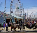 Muere un caballo en la Feria de Sevilla