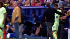 Polémica servida: DAZN captó la reacción de Lamine al cambio y su gesto al cruzarse con Flick