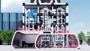 La primera máquina expendedora de coches es real