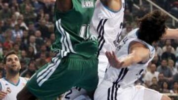 La defensa del Panathinaikos corta la racha del Real Madrid