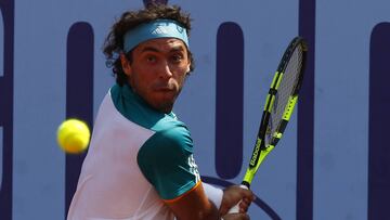 Gonzalo Lama no pudo en el estreno del Challenger de Cali.