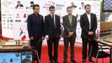 El armenio Levon Aronian, el británico Michael Adams, el azerbaiyano Shakhriyar Mamedyarov y el francés Maxime Vachier-Lagrave.