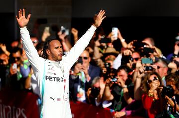 Sexto título mundial para Lewis Hamilton. El inglés quedó segundo en el GP de Estados Unidos en donde ganó Valtteri Bottas, segundo en la clasficación de pilotos. 