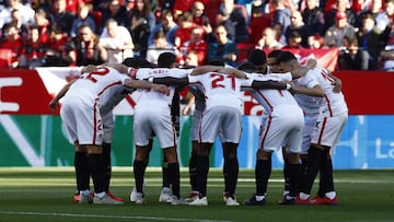 El once del Sevilla.