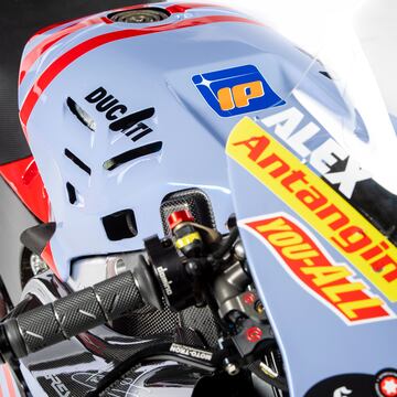 Detalle de la Ducati Desmosedici GP23 de Álex Márquez. 