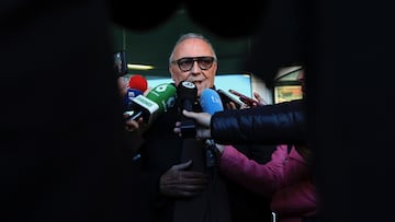 Jon Gaspart atiende a los medios de comunicación este viernes.