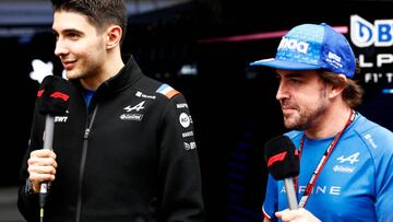 Esteban Ocon y Fernando Alonso. F1 2022.