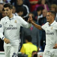 Lucas Vázquez y Morata
ya aprietan a la BBC