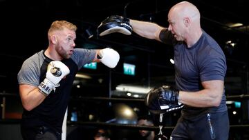 Billy Joe Saunders durante un entrenamiento.