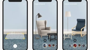 La app de Ikea te ayuda con ideas y te muestra cómo quedan los muebles antes de montarlos