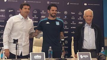 Gago: "No dudé en venir a Racing"