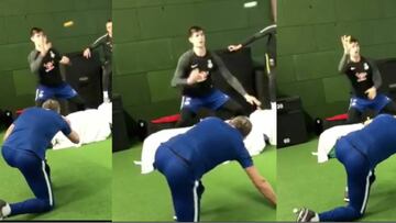 Courtois: Chelsea goalkeeper's crazy tennis-ball training drill