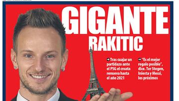 Rakitic y Ter Stegen, en las portadas de Barcelona