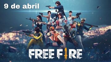 Free Fire: códigos de recompensa gratis para hoy, 9 de abril de 2021