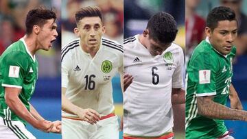 Edson Álvarez, Héctor Herrera, Raúl Jiménez y Javier Aquino se pronunciaron a través de redes sociales después de que Juan Carlos Osorio diera a conocer la lista.