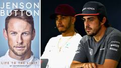 Jenson Button habla en su libro de Alonso y Hamilton.
