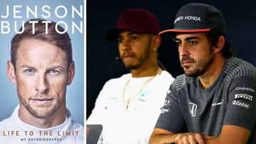 Jenson Button habla en su libro de Alonso y Hamilton.