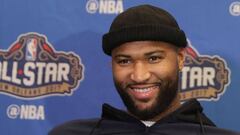 NEW ORLEANS, LA - FEBRUARY 17: DeMarcus Cousins #15 of the Sacramento Kings speaks with the media during media availability for the 2017 NBA All-Star Game at The Ritz-Carlton New Orleans on February 17, 2017 in New Orleans, Louisiana.   Ronald Martinez/Getty Images/AFP
 == FOR NEWSPAPERS, INTERNET, TELCOS &amp; TELEVISION USE ONLY ==