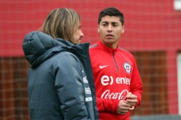 La Selección entrenó con 12 jugadores este lunes por la mañana.